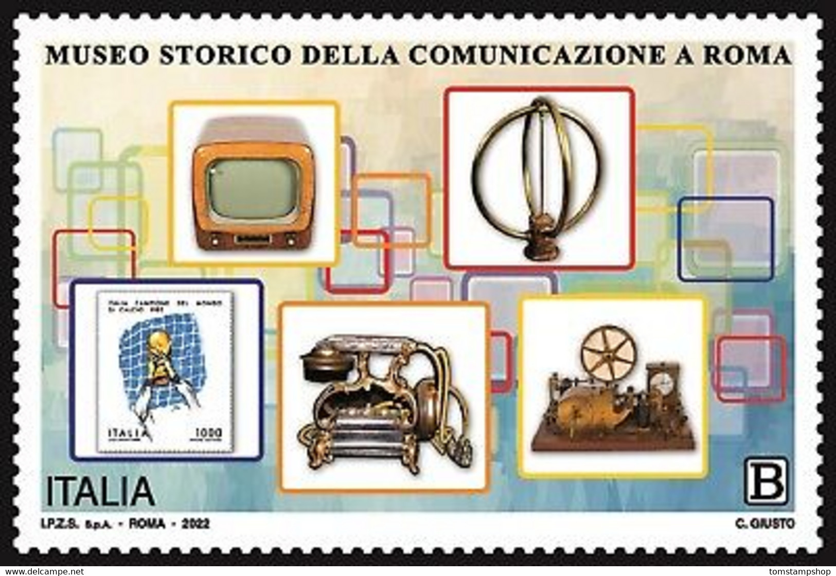 Italie 2022 Communication Historique Musée TV Radiodiffusion Téléphone MNH - Otros & Sin Clasificación