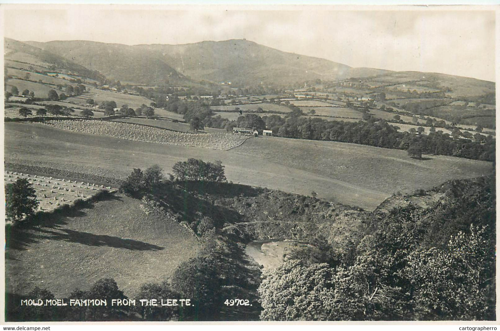 United Kingdom Wales Mold. Moel Fammon From The Leete General View - Flintshire