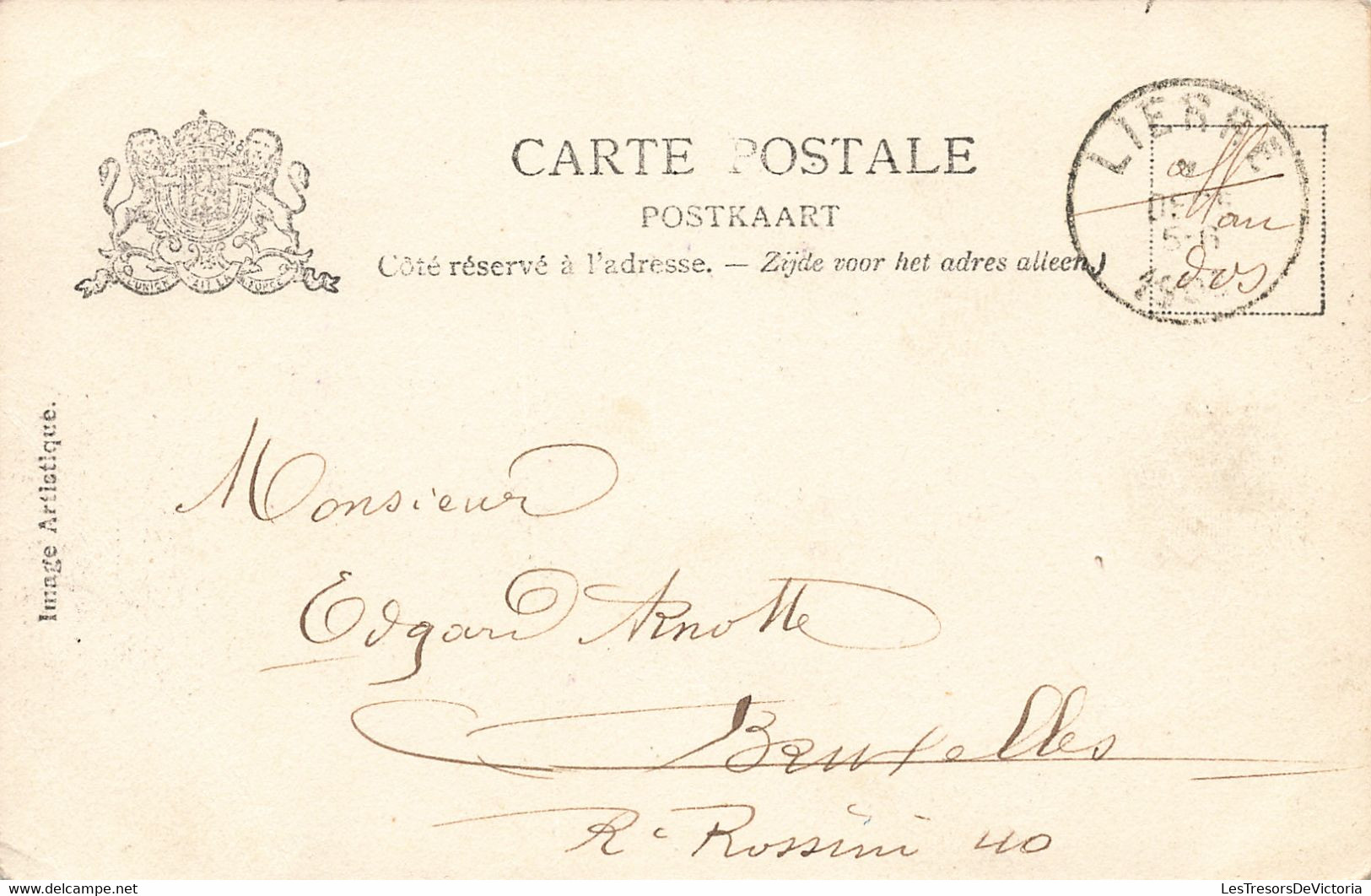 Belgique - Lierre - La Station - Image Artistique - Précurseur - Animé - Oblitéré 1908 - Carte Postale Ancienne - Lier