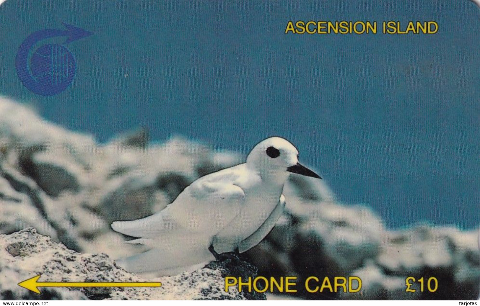 TARJETA DE ASCENSION ISLAND DE UN PAJARO (BIRD-PAJARO) 2CASB - Islas Ascensión