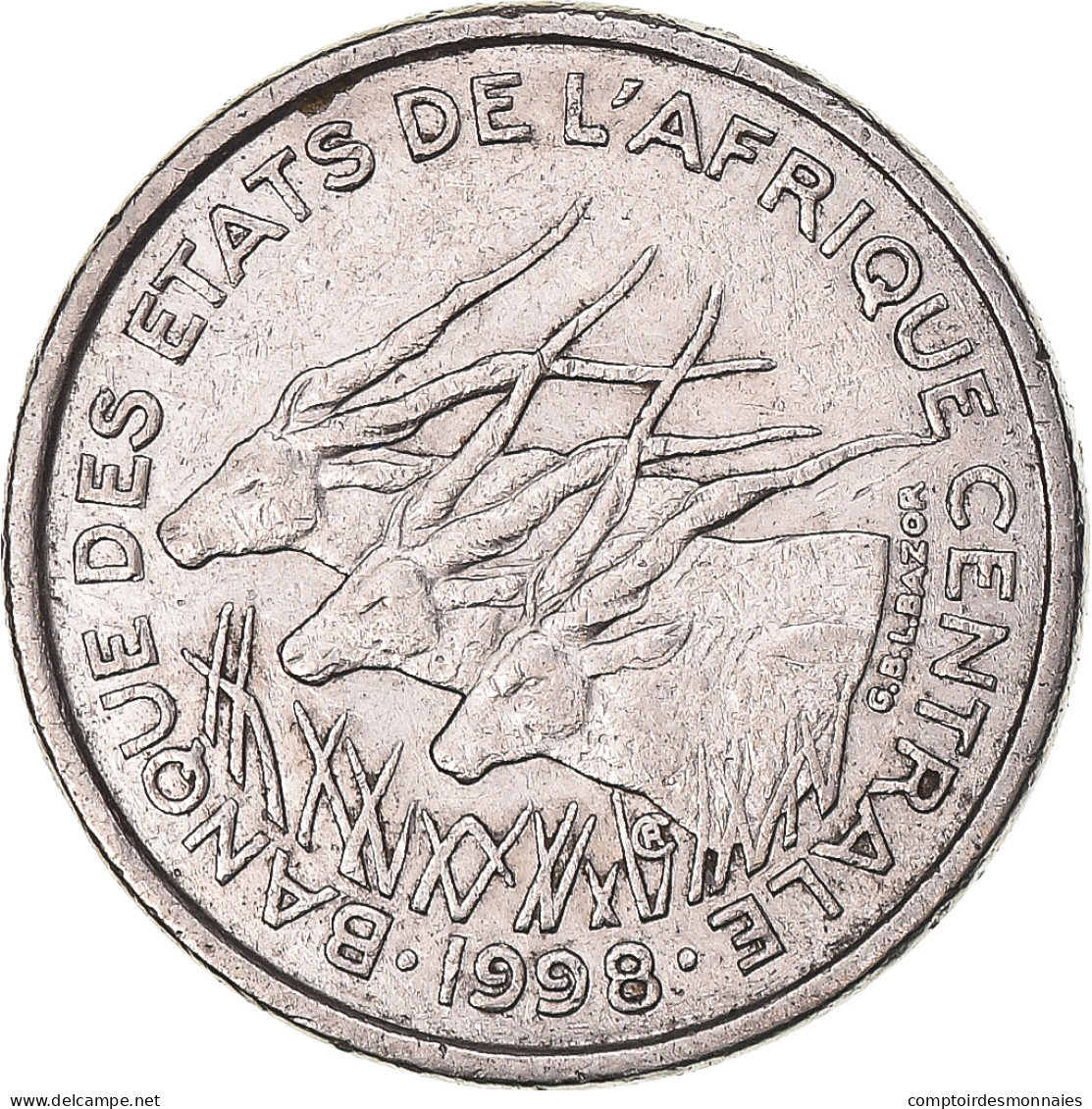 Monnaie, États De L'Afrique Centrale, 50 Francs, 1998 - Kameroen