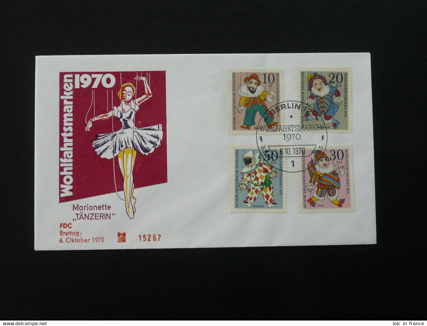 FDC Marionnettes Puppets Allemagne Germany 1970 - Marionnetten