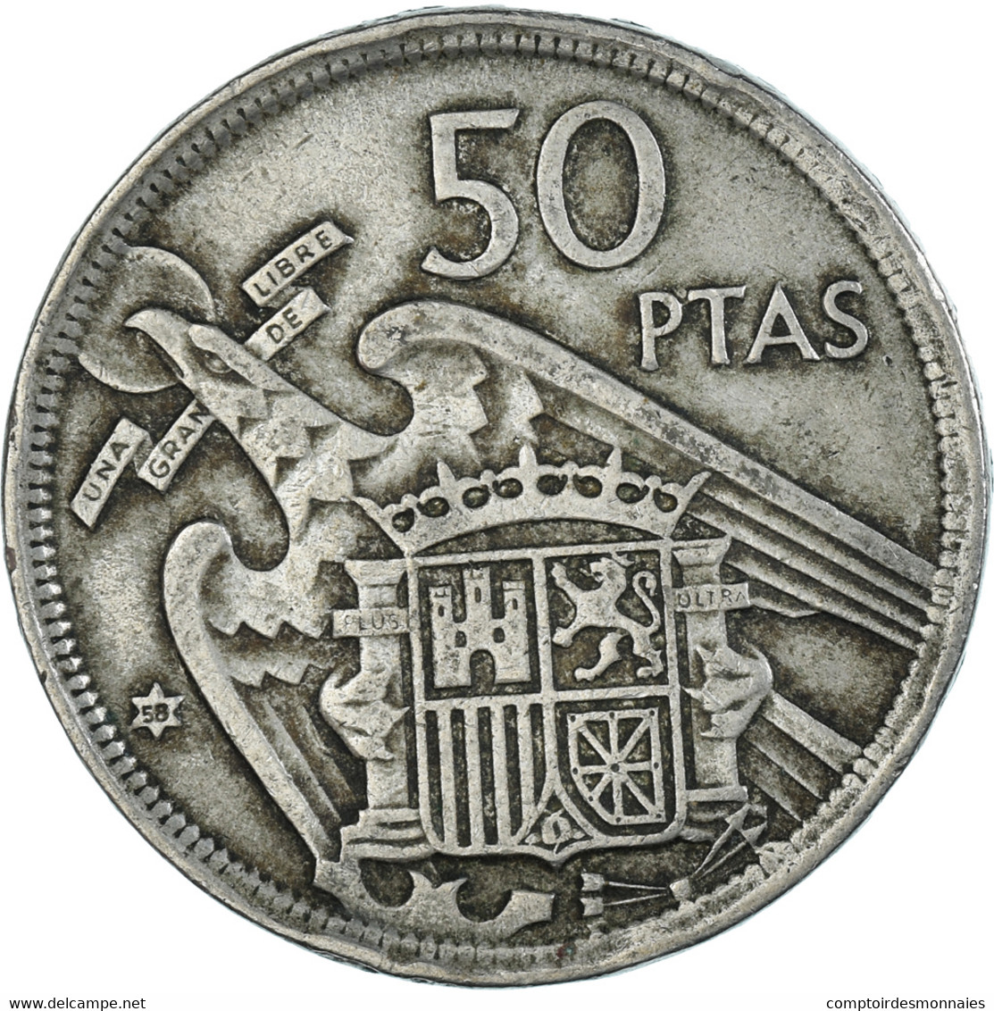 Monnaie, Espagne, 50 Pesetas, 1958 - 50 Pesetas