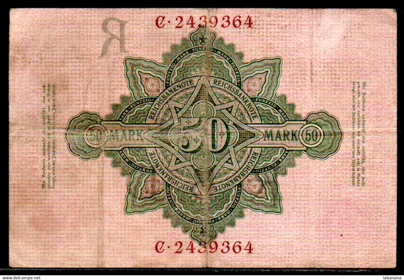 659-Allemagne 50 Mark 1908 C243 - 50 Mark
