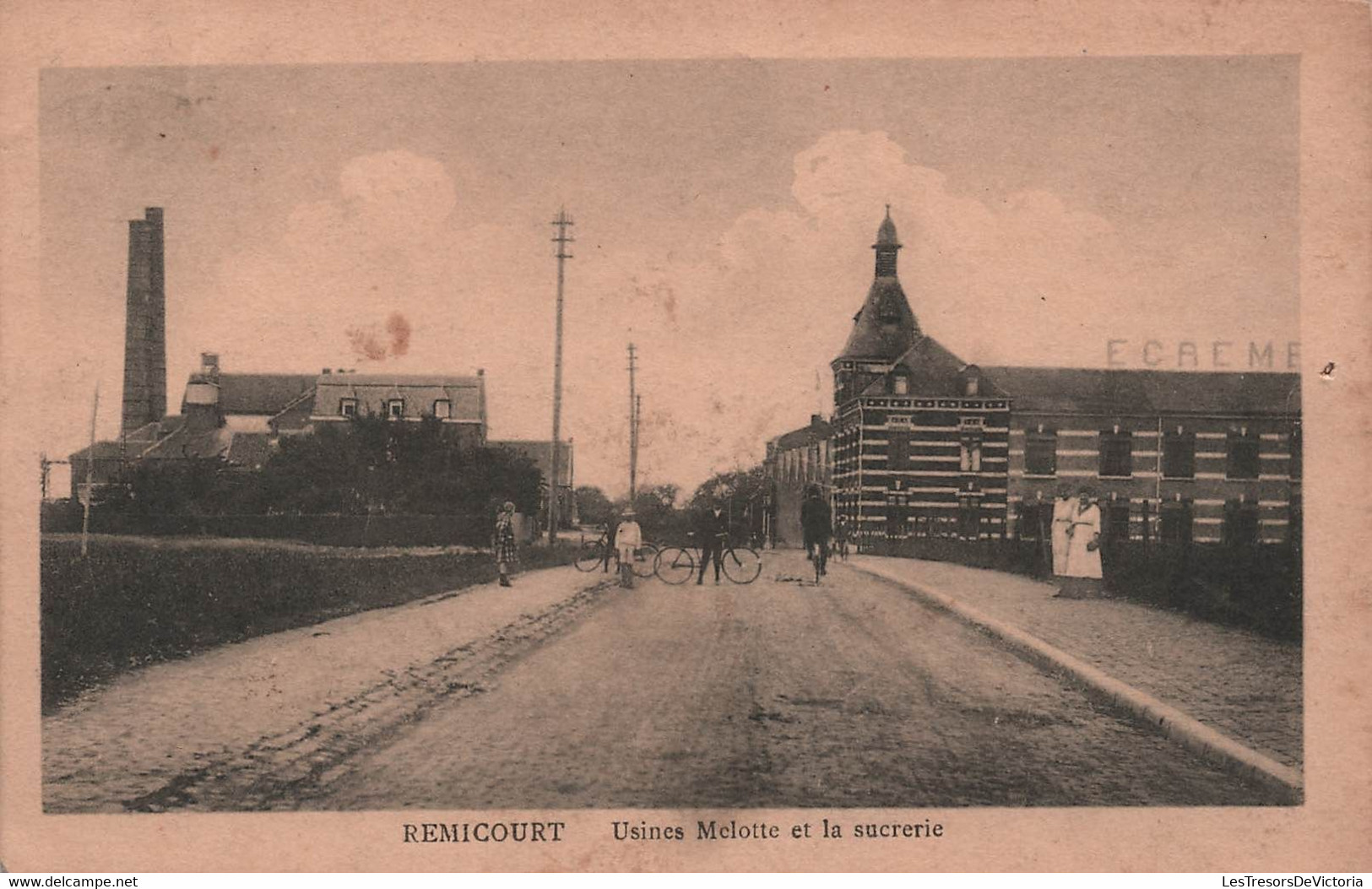 BELGIQUE - Remicourt - Usines Melotte Et La Sucrerie - Carte Postale Ancienne - - Remicourt