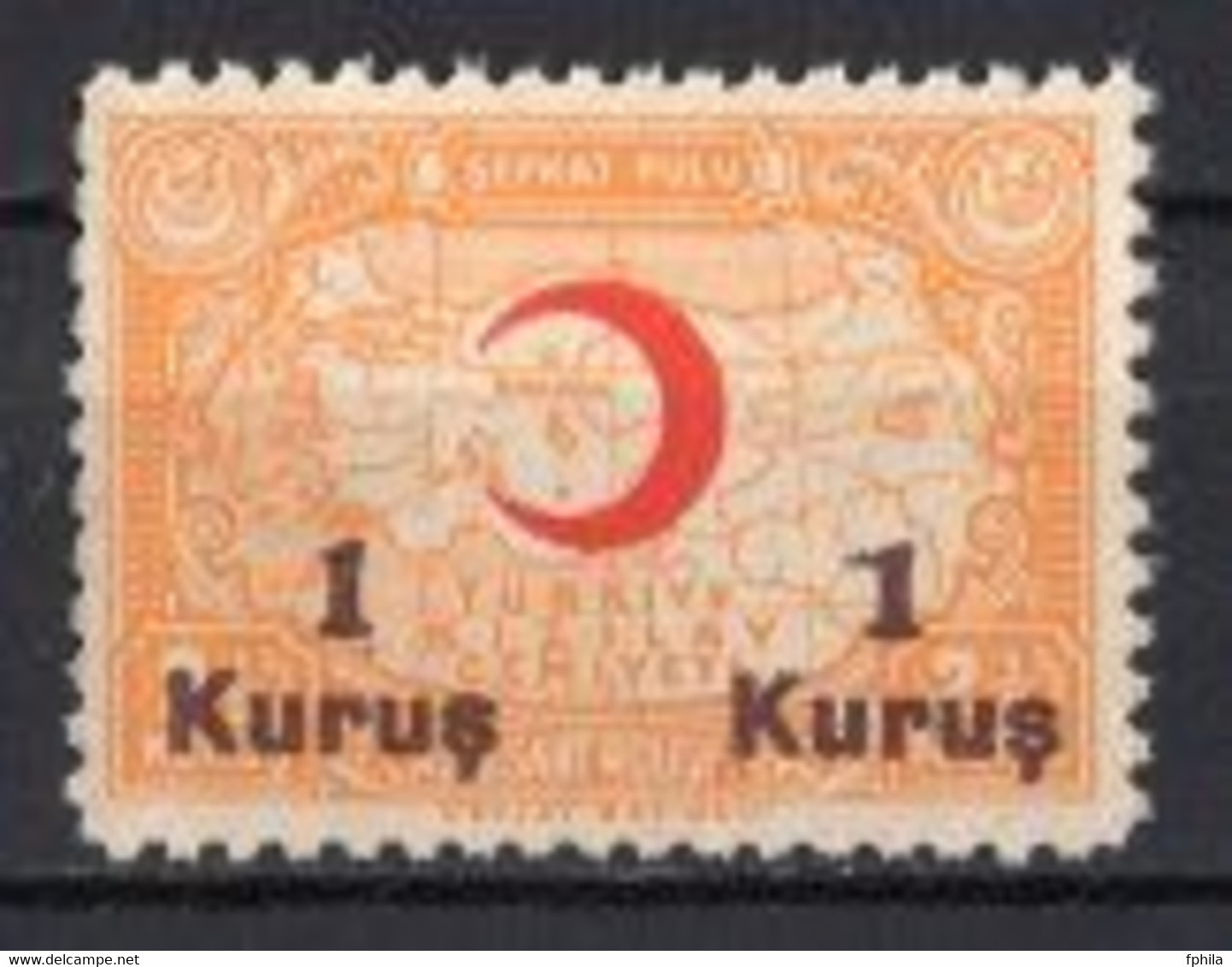 1942 TURKEY TURKISH RED CRESCENT SOCIETY "KIZILAY" SURCHARGED CHARITY STAMP MNH ** - Wohlfahrtsmarken