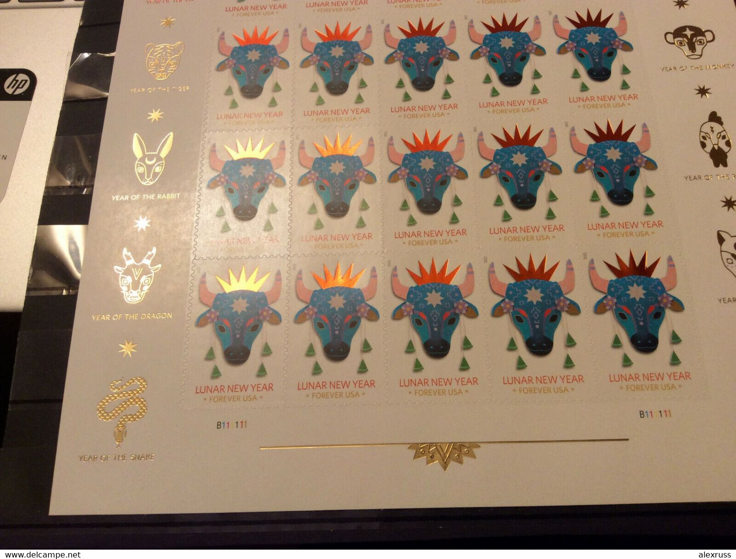 US 2021 Chinese Lunar New Year Series: Year Of The Ox, Sheet Of 20 Forever Stamps, Special Print, VF MNH**,,See Pics !! - Nuovi