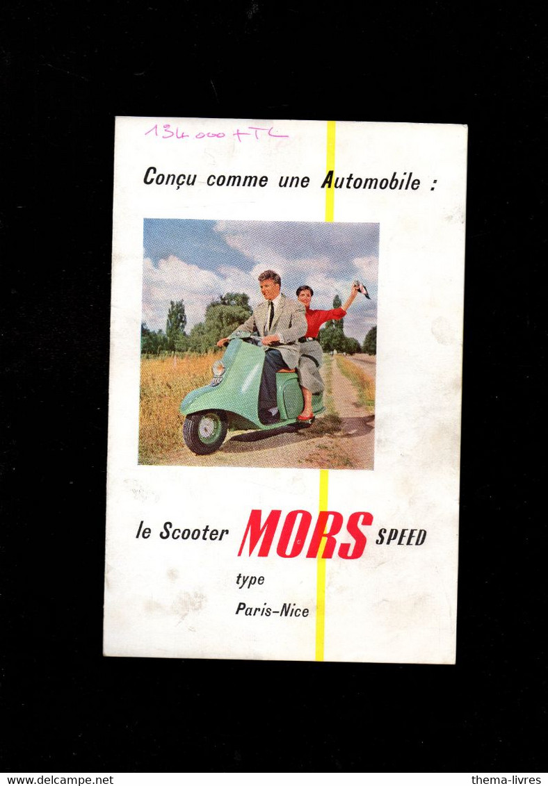 (moto Scooter ) Le Scooter MORS SPEED   (SICVAM, Paris)  (PPP40928) - Motos