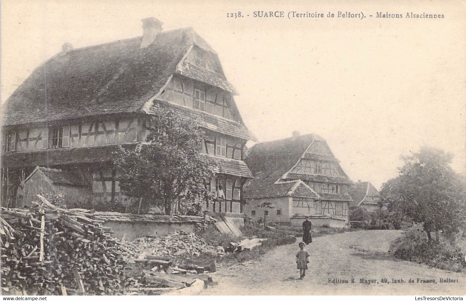 FRANCE - 90 - SUARCE - Maison Alsacienne - Enfant - Carte Postale Ancienne - Sonstige & Ohne Zuordnung