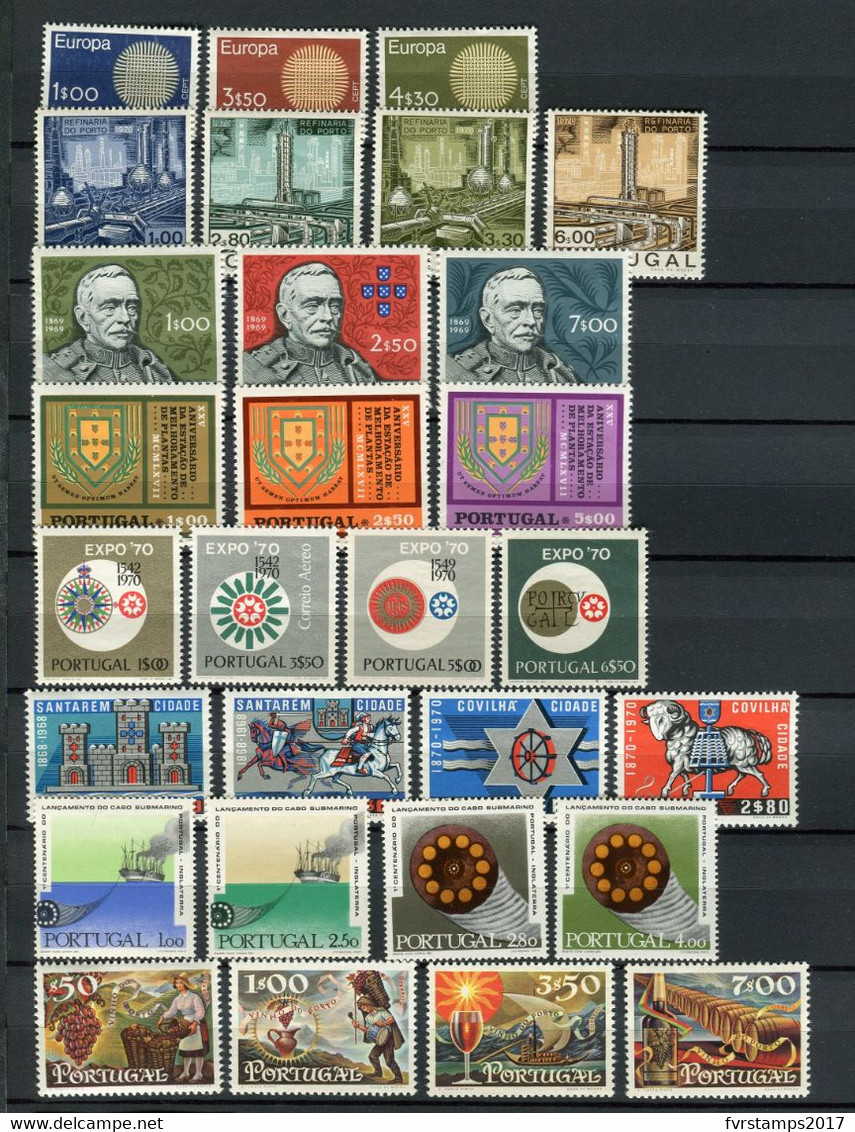 Portugal - 1970 - MNH ** - Complete Year Set - Mi1092/1120 - Cv € 70,30 - Años Completos