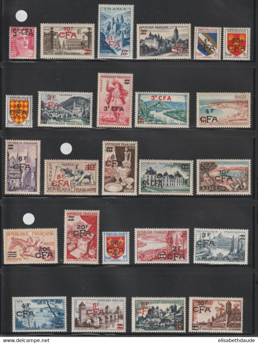 1949/1975 - COLLECTION COMPLETE AVEC POSTE AERIENNE ET TAXE ! **MNH LUXE ! 9 PAGES ! - COTE YVERT PRESQUE 2000 EUR. - Nuevos