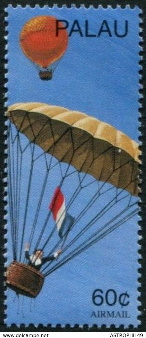 62197010 Palau 1997; Parachute, 1er Parachutiste, Gernerin ; Yt1039 S1038-45 - Parachutespringen