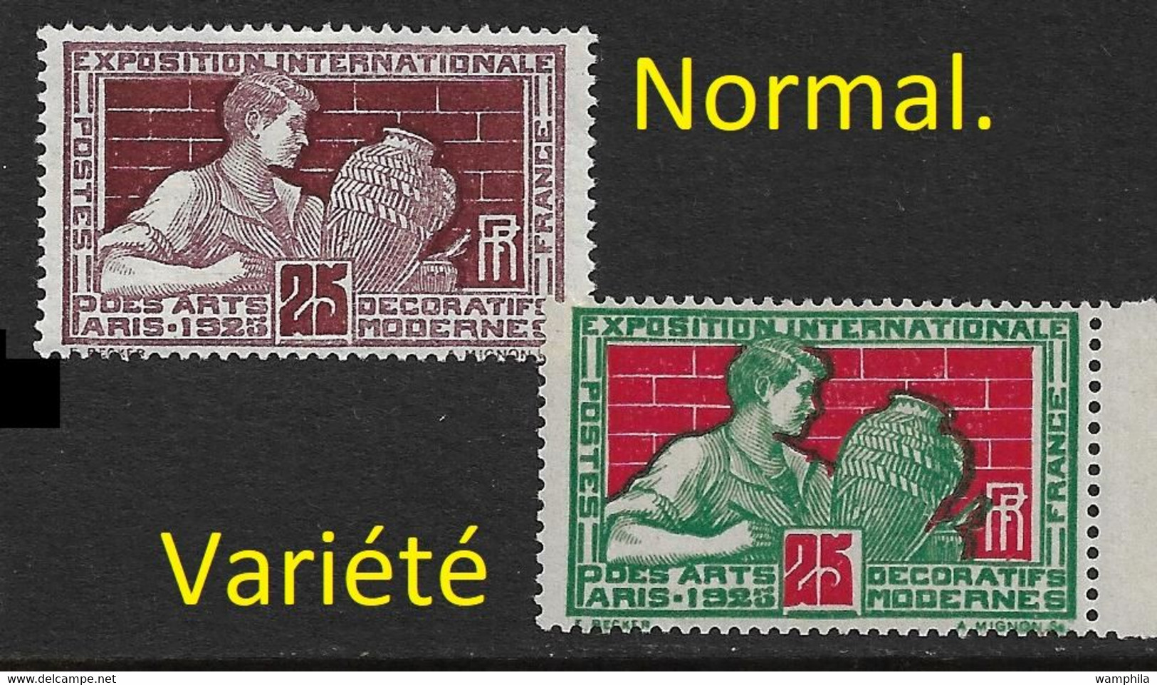 France Essai Bicolore Dentelé De 1936 N° 212* Vert Et Rouge. RARE. - Essais De Couleur 1900-1944