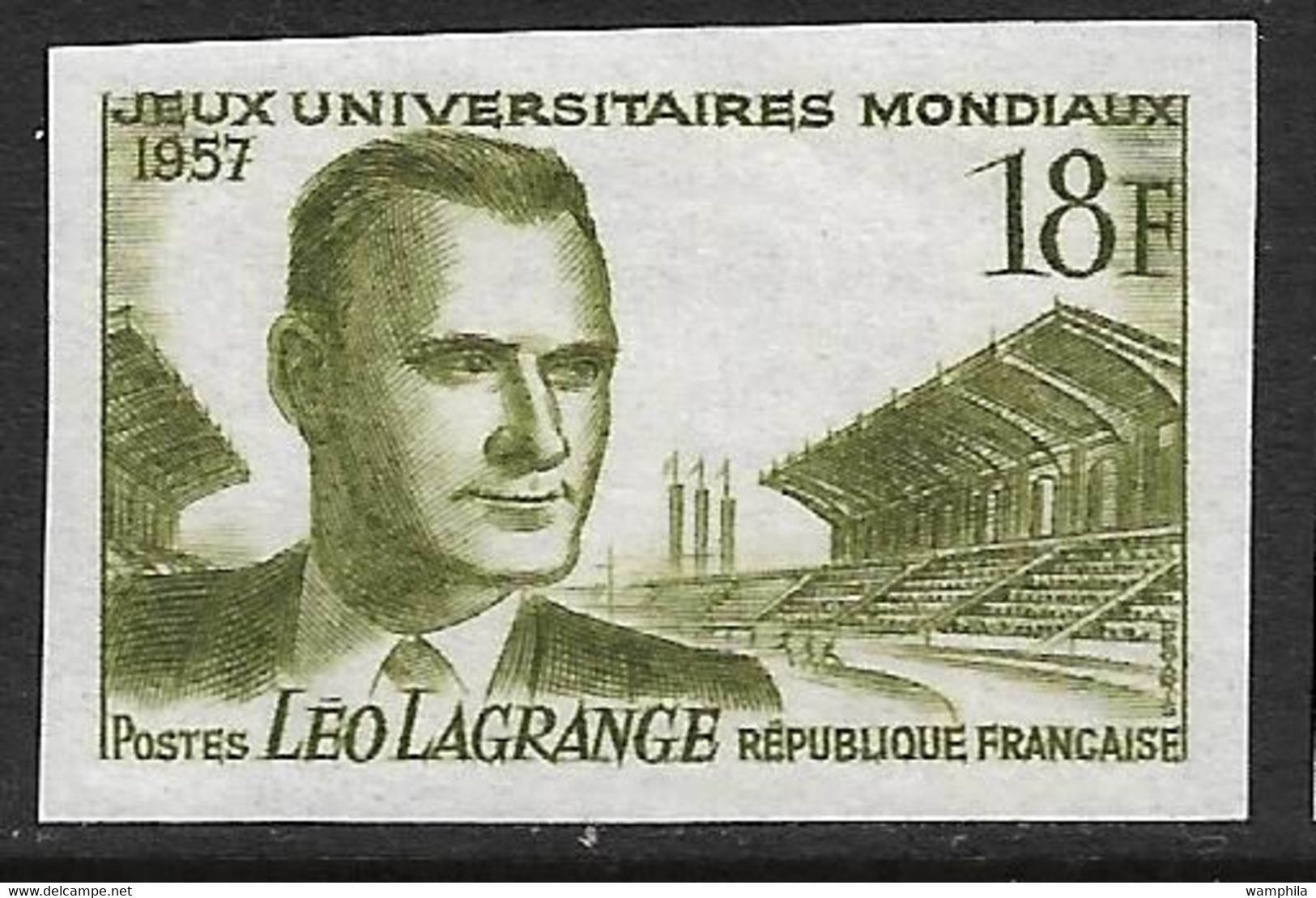 France Essai Non Dentelé N° 1120** Léo Lagrange Jeux Universitaires Mondiaux à Paris.. - Color Proofs 1945-…