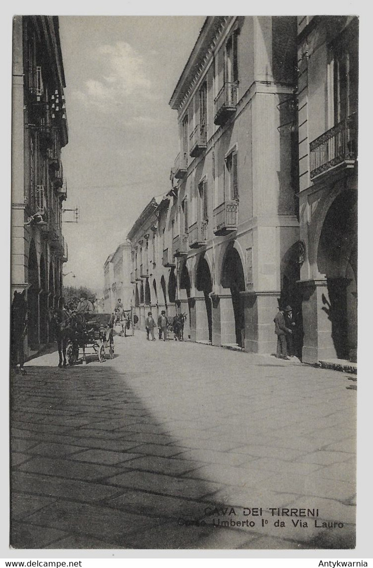 Cava Dei Tirreni (Salerno) -Corso Umberto I Da Via Lauro Ca 1910y.   F966 - Cava De' Tirreni