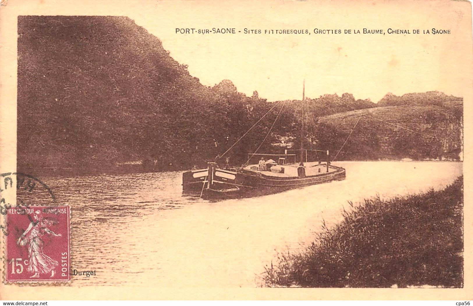 PORT SUR SAONE - Grottes De La Baume, Chenal De La Saône - Beau Plan De PÉNICHE - VENTE DIRECTE X - Port-sur-Saône