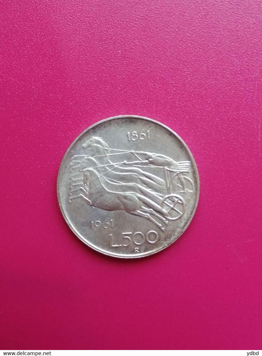 ITALIE = PIECE DE MONNAIE DE 500 LIRES DE 1961 EN ARGENT - Herdenking