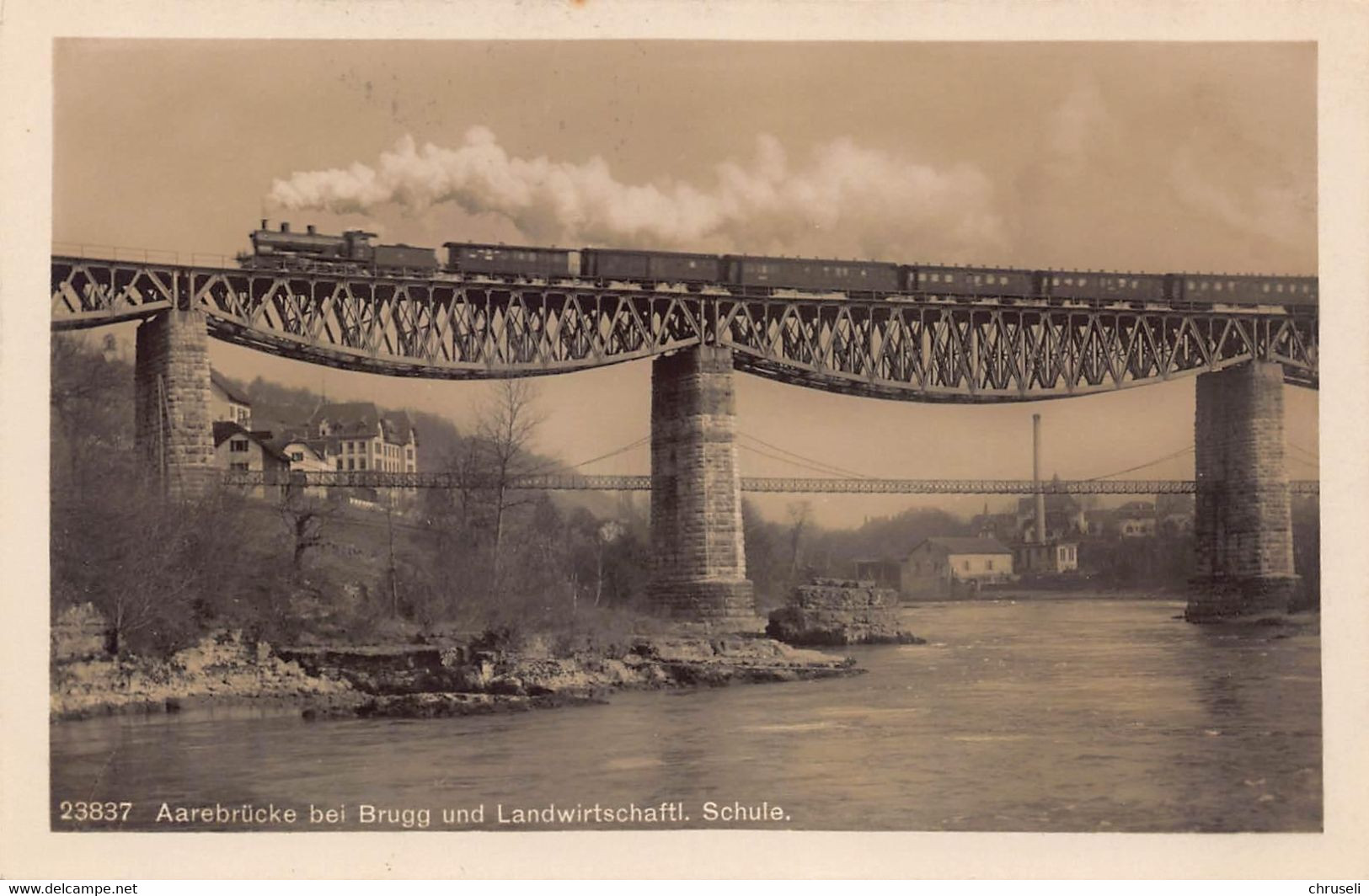 Brugg Aarebrücke Eisenbahn - Brugg