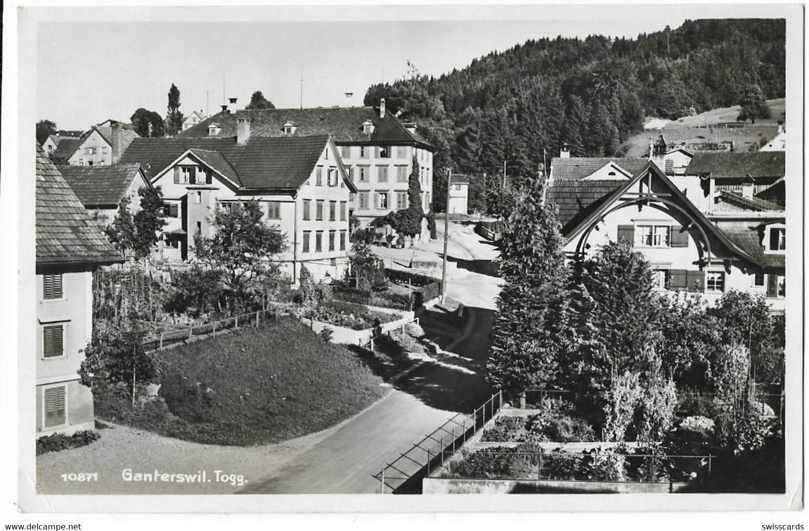 GANTERSWIL: Dorfpassage, Foto-AK 1937 - Wil