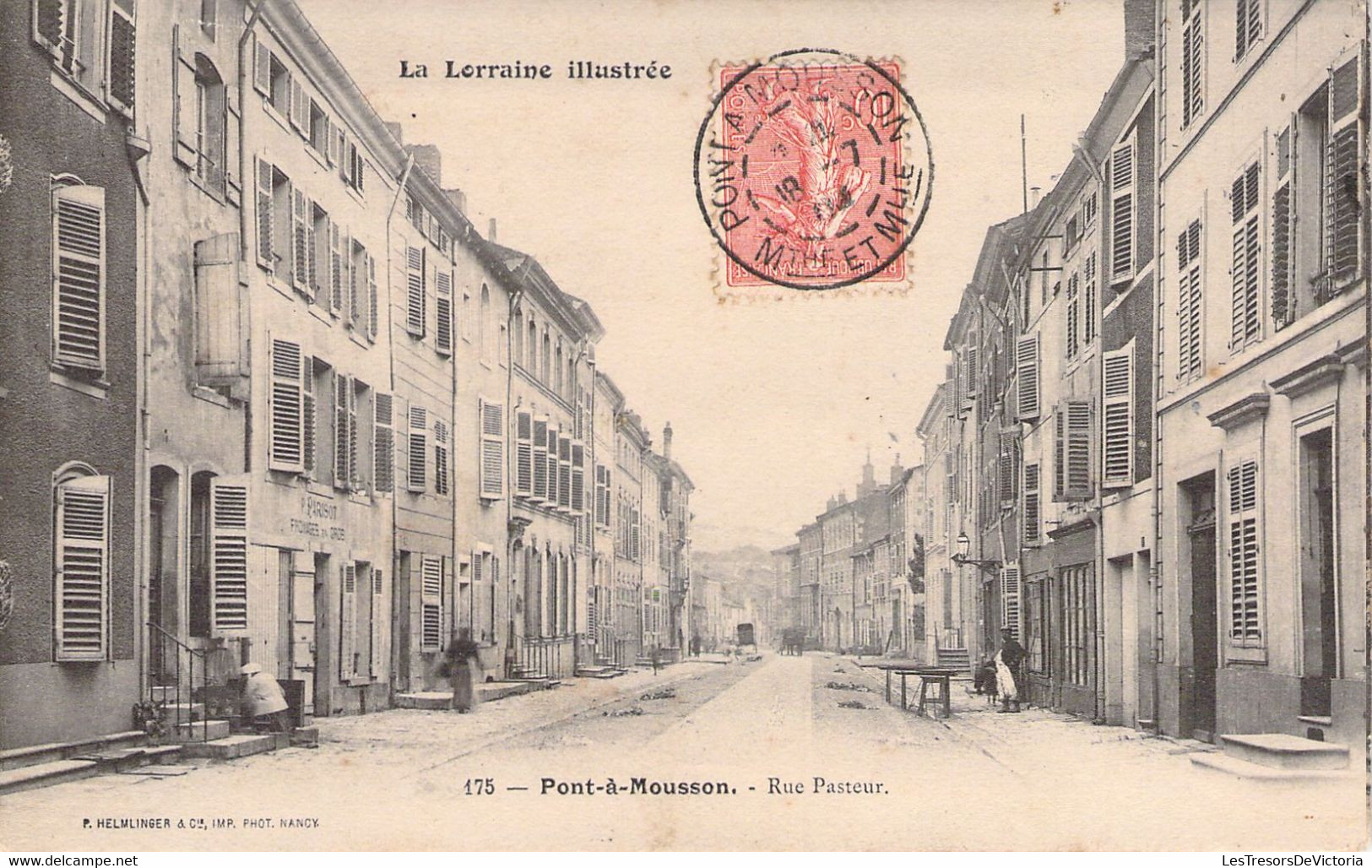 FRANCE - 54 - PONT A MOUSSON - Rue Pasteur - Lorraine Illustrée - Carte Postale Ancienne - Pont A Mousson
