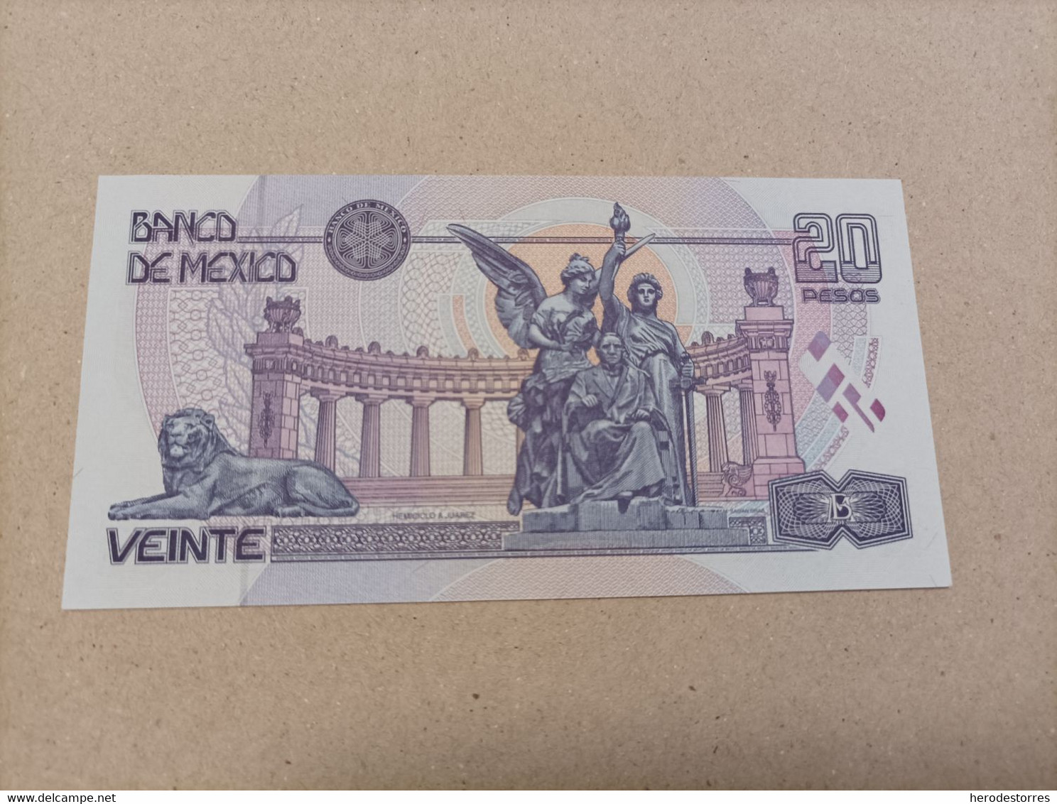 Billete De México 20 Pesos Serie A, Año 2000, Conmemorativo, UNC - Mexique