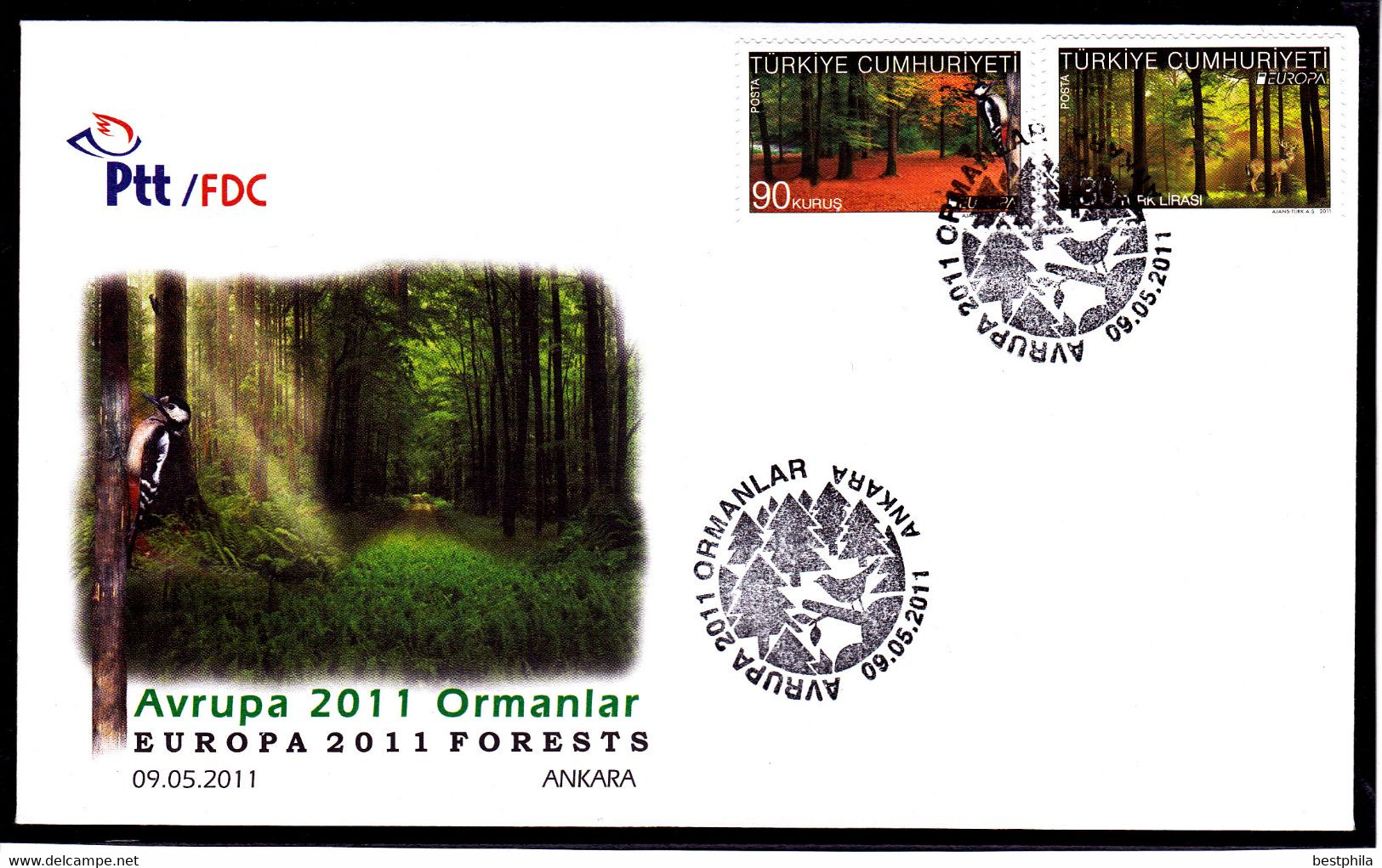 Europa Cept - 2011 - Turkey, Turquie, Türkei /// First Day Cover. & FDC - Briefe U. Dokumente