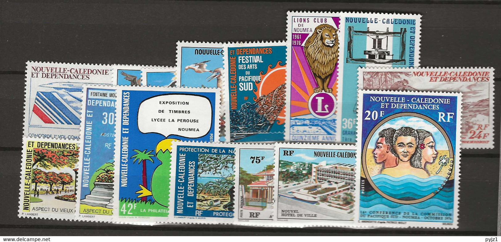 1976 MNH Nouvelle Caledonie Year Collection Complete According To Michel. Postfris** - Komplette Jahrgänge