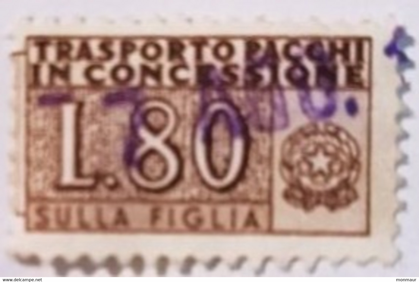 ITALIA  1960 PACCHI IN CONCESSIONE LIRE 80 - Colis-concession