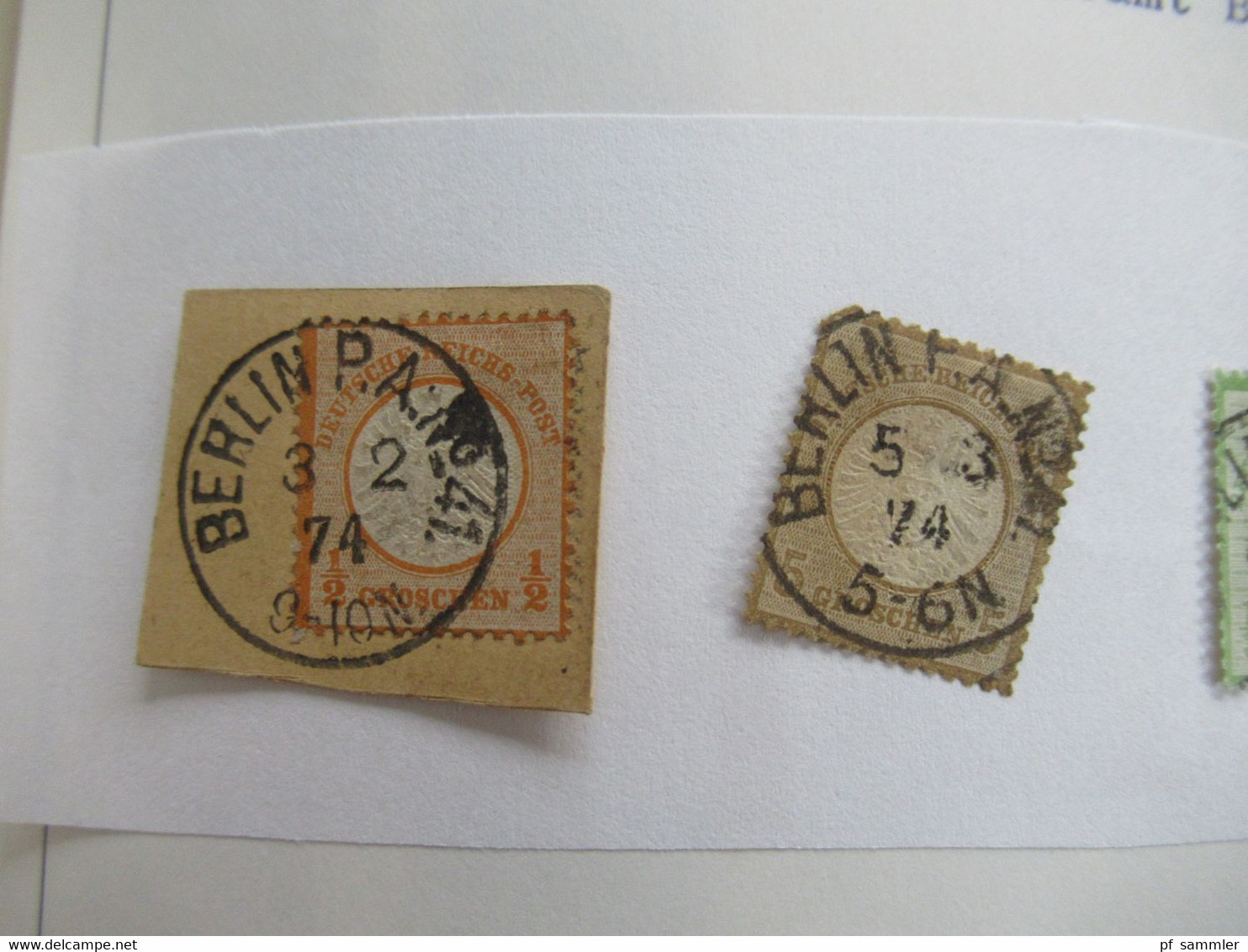 Spezial Slg. Berliner Postämter 31 - 54 / Stempelsammlung ab Brustschild mit tollen Stücken! Auch Einheiten Pfennig usw.