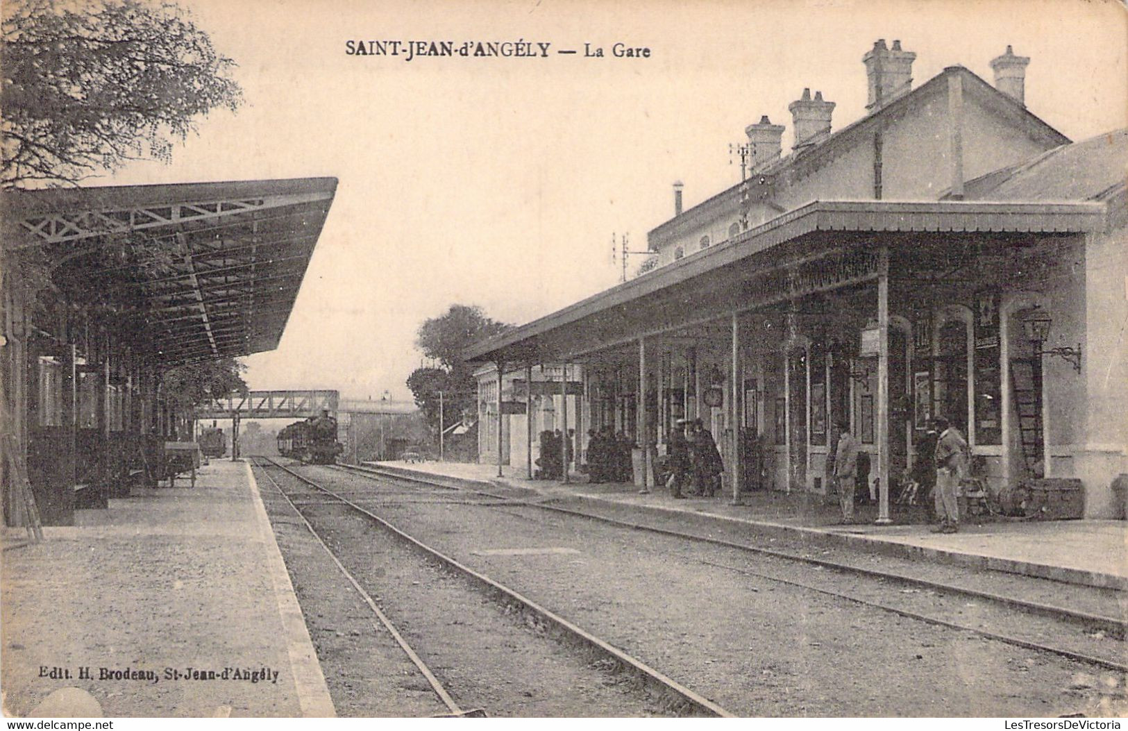 FRANCE - 17 - Saint Jean D'Angély - La Gare - Edit Bordeau H. - Carte Postale Ancienne - Saint-Jean-d'Angely