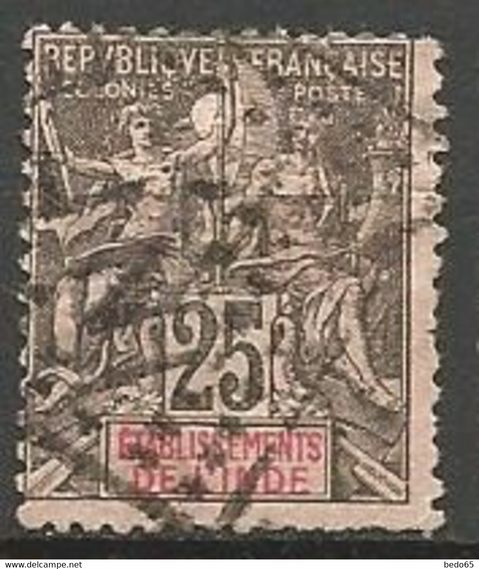 INDE N° 8 CACHET KARIKAL /aminci - Used Stamps