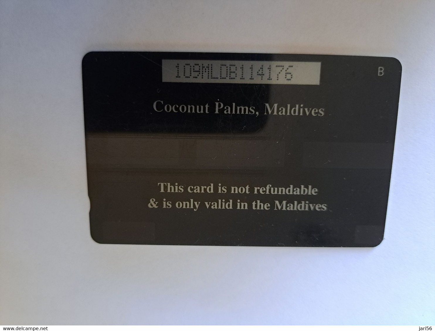 MALEDIVEN /MALDIVES  GPT CARD   109MLDB / Units 20  / COCONUT PALMS /MALDIVES    **12056** - Maldives