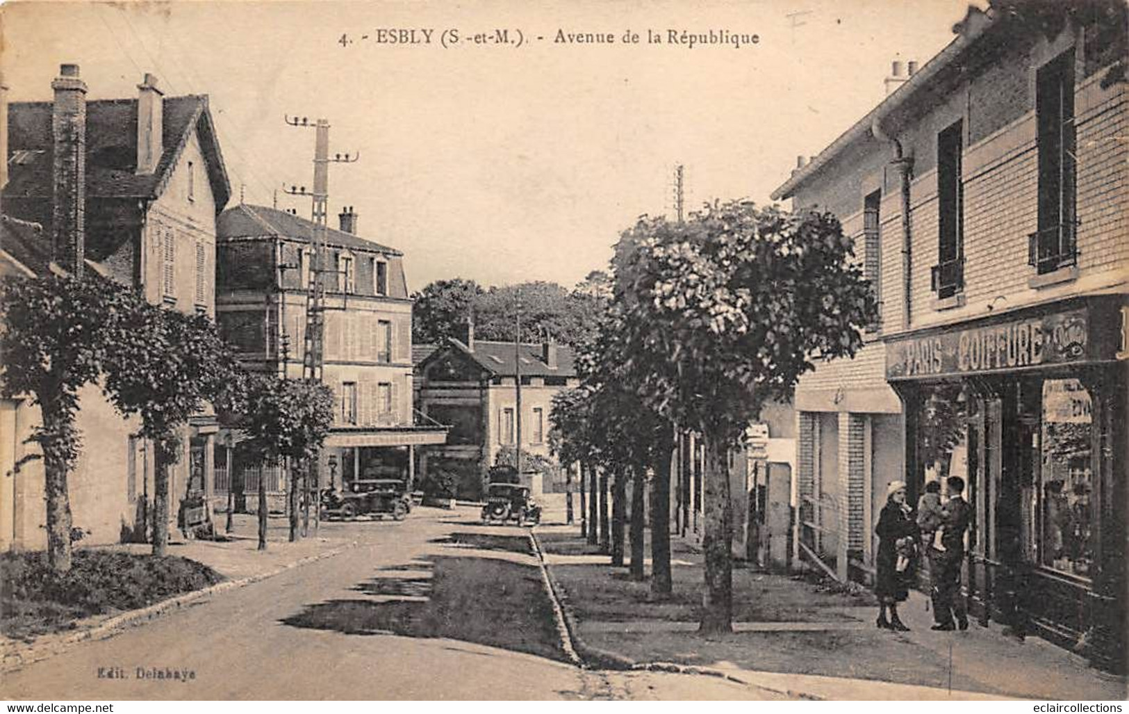 Esbly          77          Avenue De La République  .  Coiffeur         (voir Scan) - Esbly