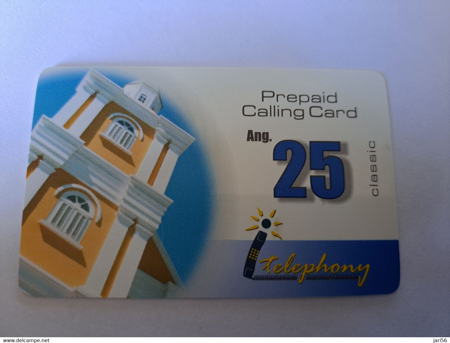 CURACAO NAF 25,- PREPAID I-TELEPHONY THICK CARD  FINE  USED      ** 12084** - Antillen (Niederländische)