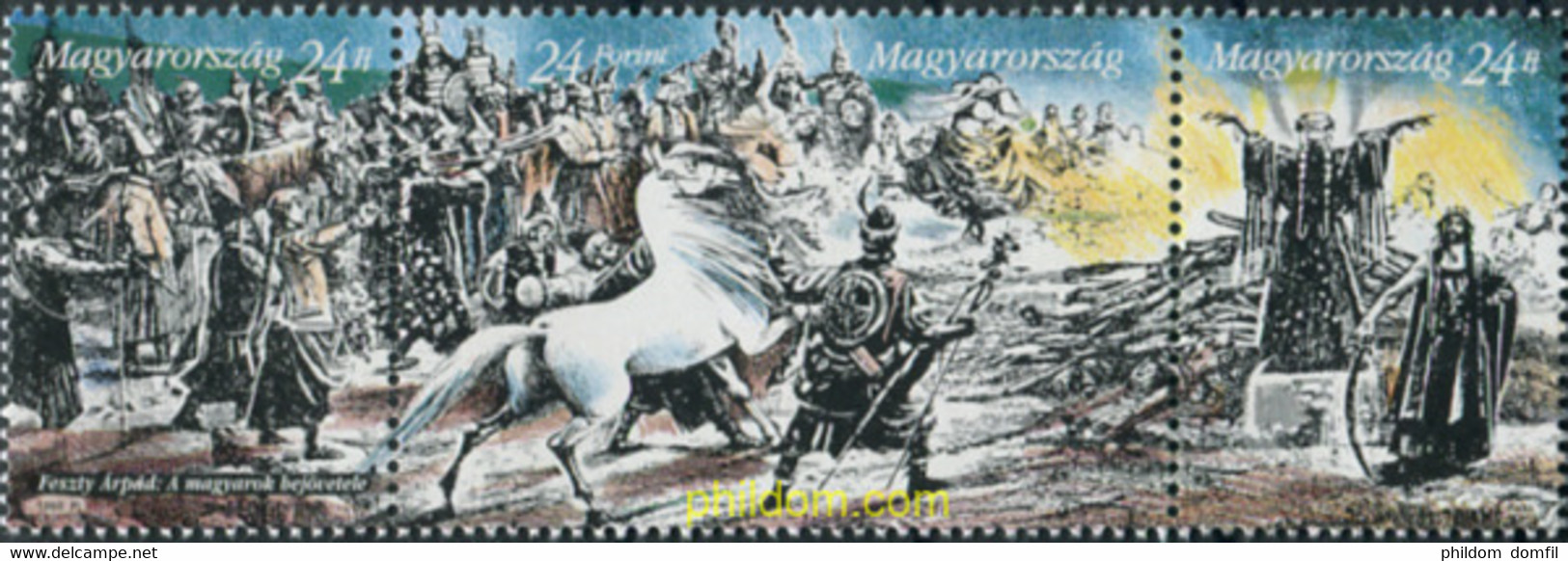 325532 MNH HUNGRIA 1996 HISTORIA POSTAL - Gebraucht