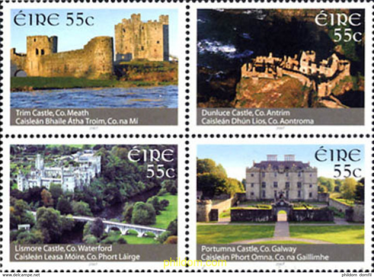 277136 MNH IRLANDA 2007 CASTILLO - Collections, Lots & Séries