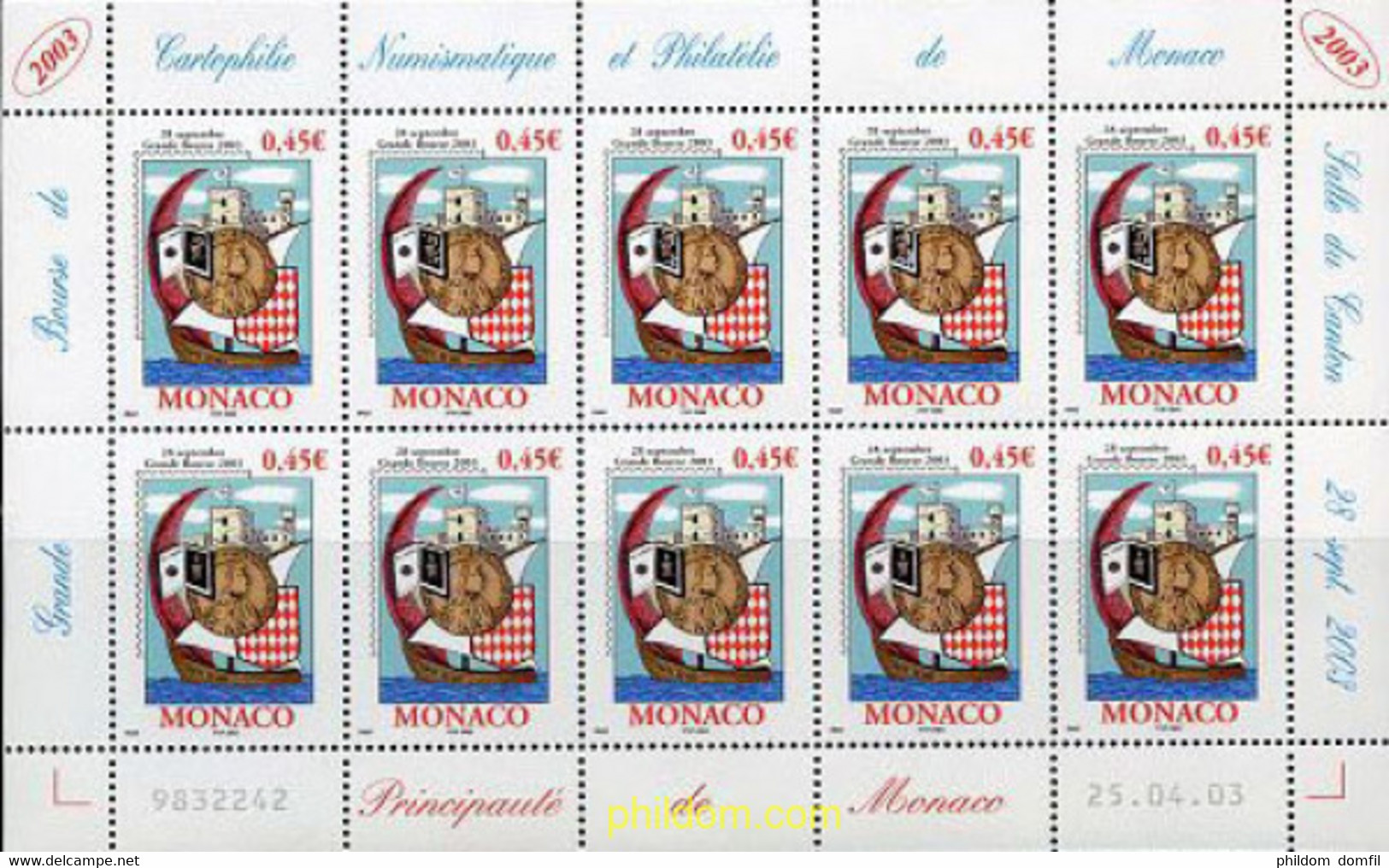 114675 MNH MONACO 2003 BOLSA 2003 - Sonstige & Ohne Zuordnung