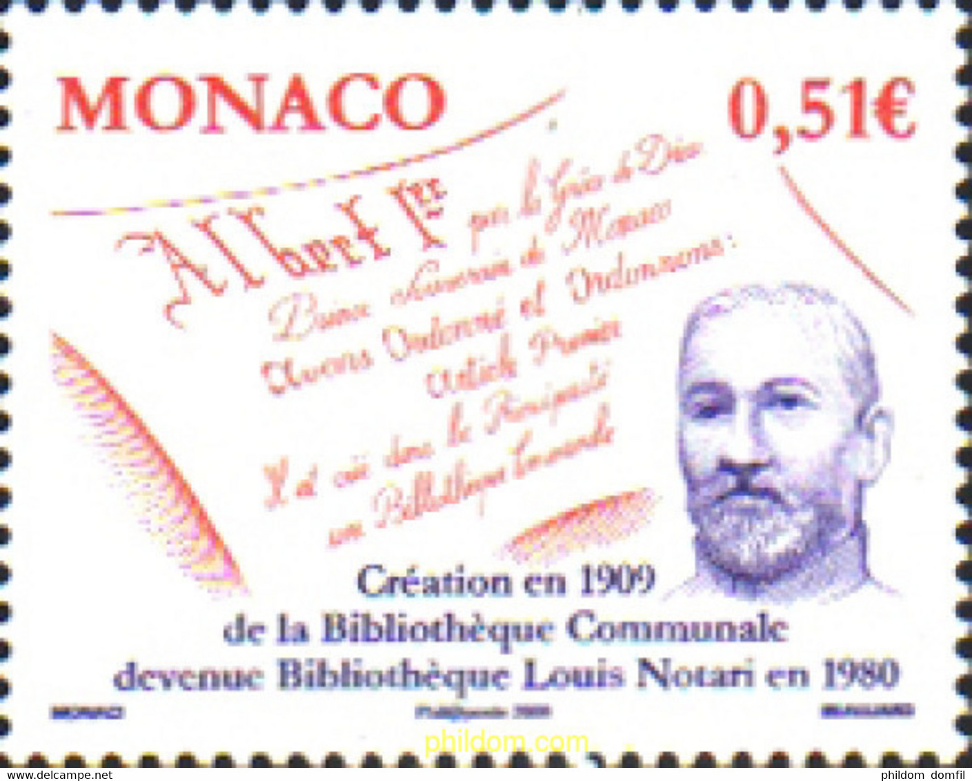 226962 MNH MONACO 2009 BIBLIOTECA LOUIS NOTARI - Sonstige & Ohne Zuordnung