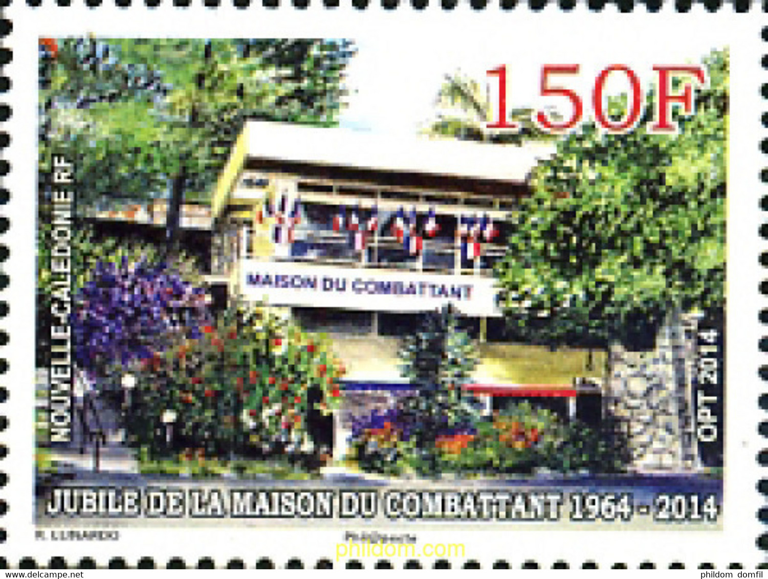 321908 MNH NUEVA CALEDONIA 2014 HOGAR DEL COMBATIENTE - Used Stamps