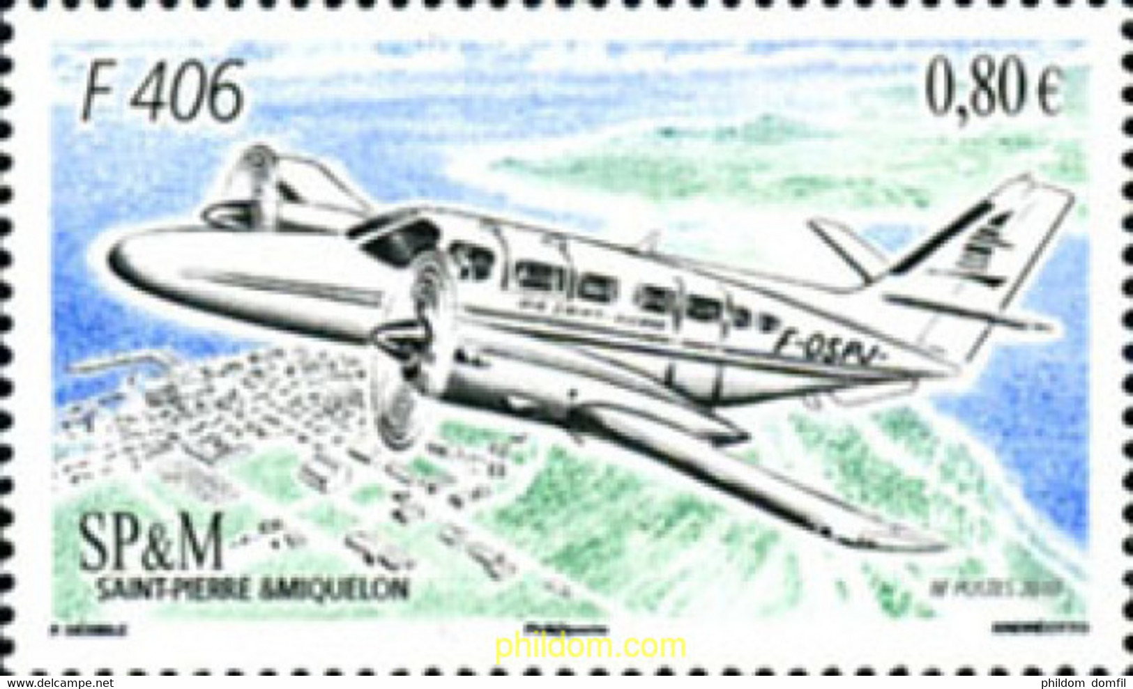 253120 MNH SAN PEDRO Y MIQUELON 2010 AVION - Used Stamps