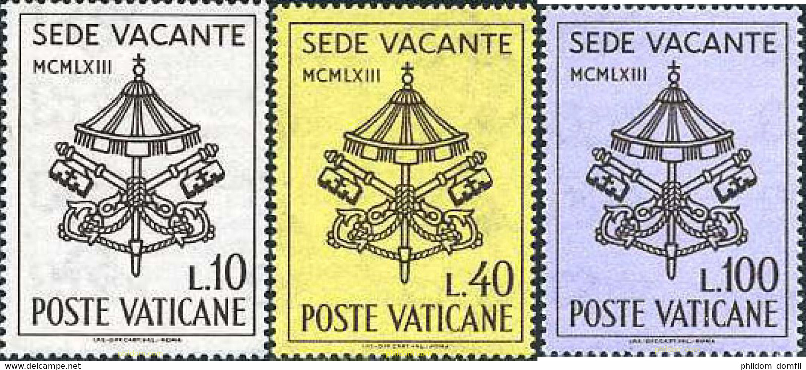 684270 HINGED VATICANO 1963 SEDE VACANTE - Usados