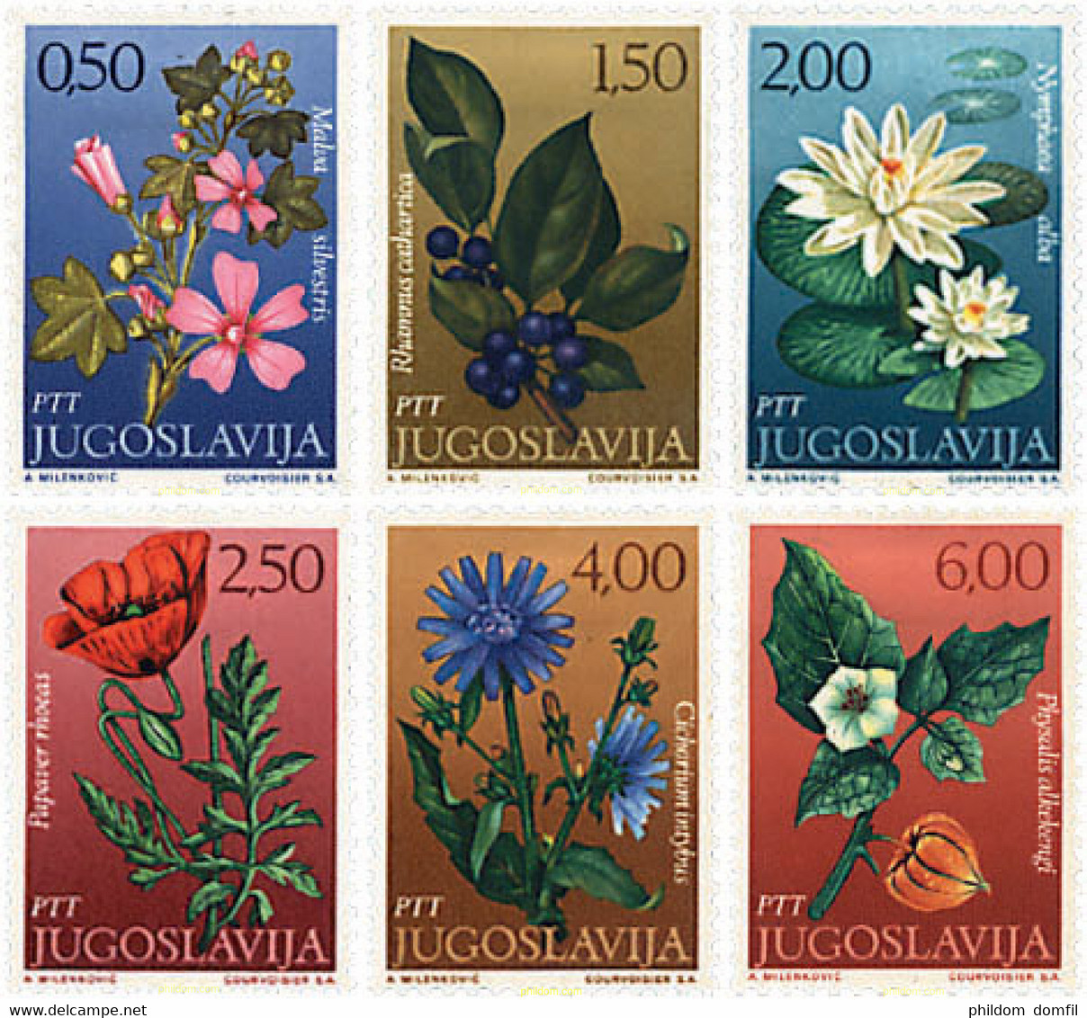 93053 MNH YUGOSLAVIA 1971 FLORES - Lots & Serien