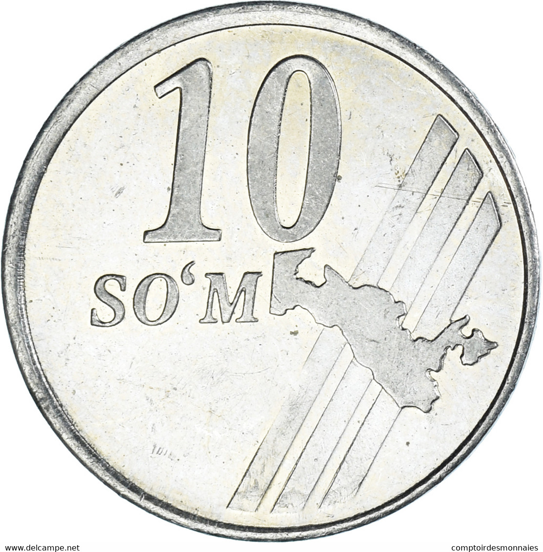 Monnaie, Ouzbékistan, 10 Som, 2001 - Ouzbékistan