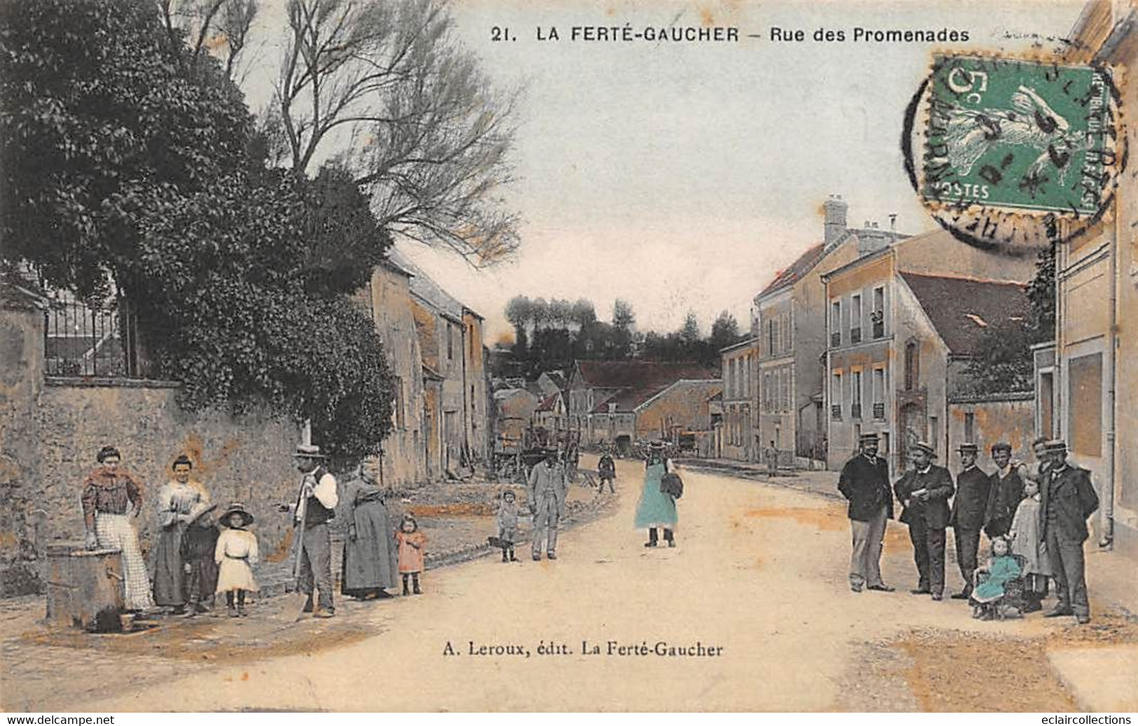 La Ferté Gaucher     77           Rue Des Promenades .  Fontaine Commune    N°21        (voir Scan) - La Ferte Gaucher