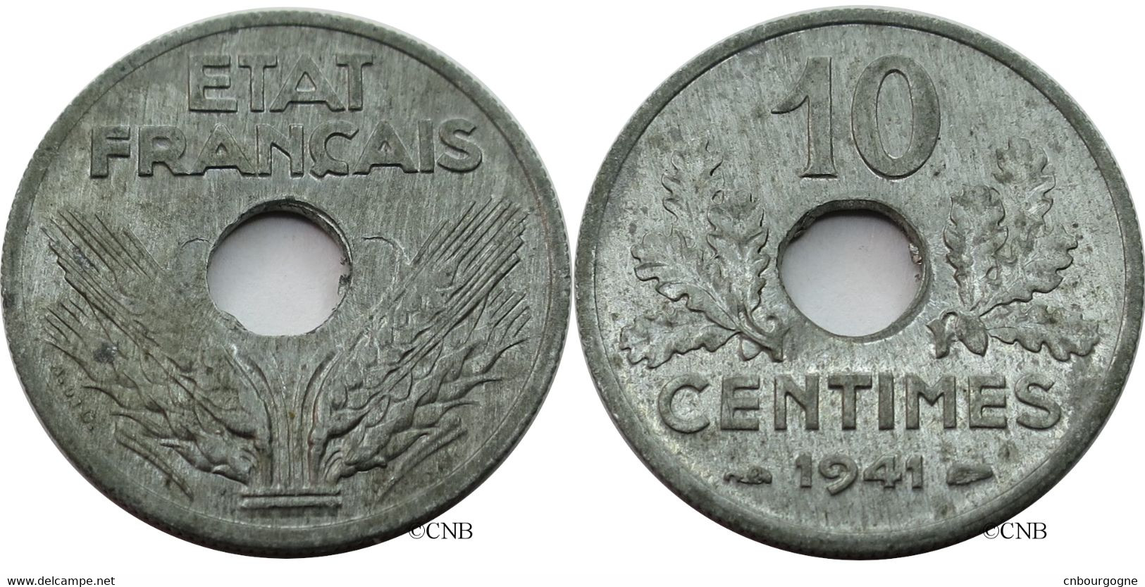 France - État Français - 10 Centimes État Français Grand Module 1941 - SUP/MS60 - Fra4555 - 10 Centimes