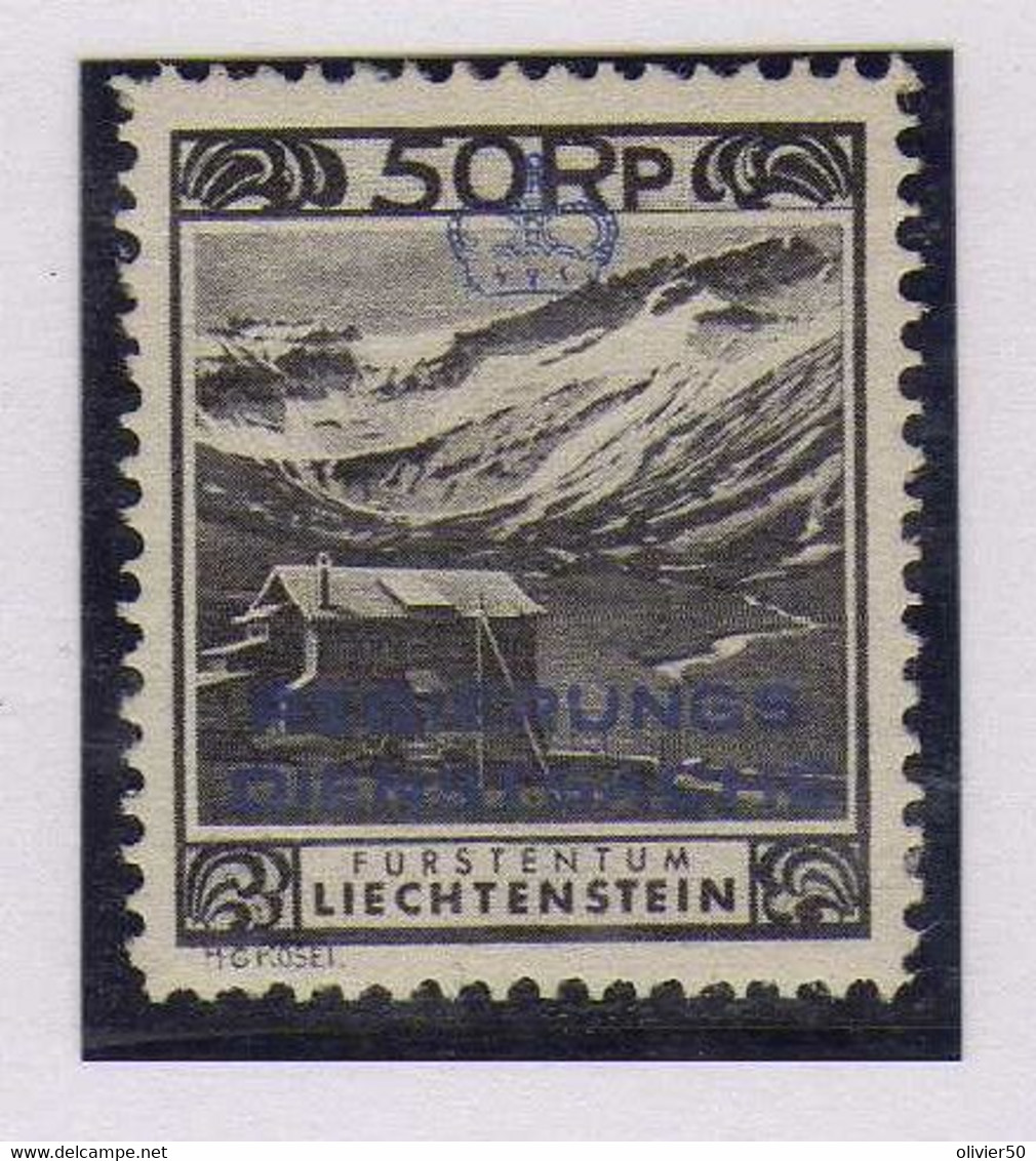 Liechtenstein -  (1932) - Service - 50 R. Surcharge   - Neuf* - MVLH - Official