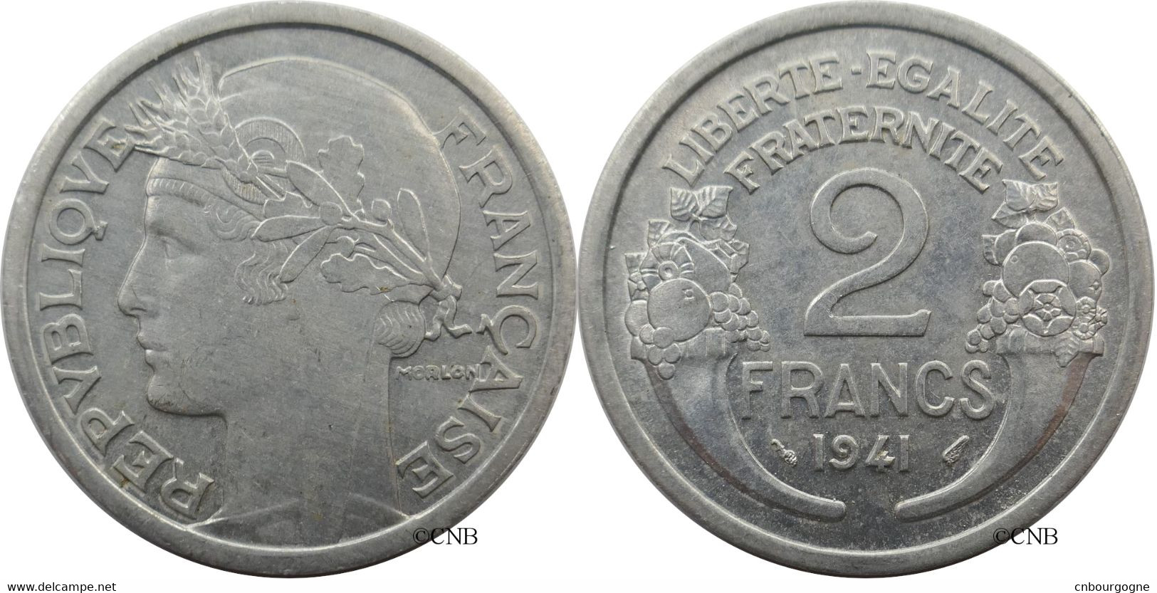 France - État Français - 2 Francs Morlon Aluminium 1941 - SUP/MS60 - Fra4735 - 2 Francs