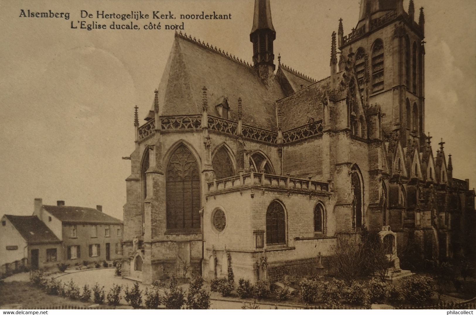 Alsemberg (Beersel) De Hertogelijke Kerk - Noorder kant 1936?