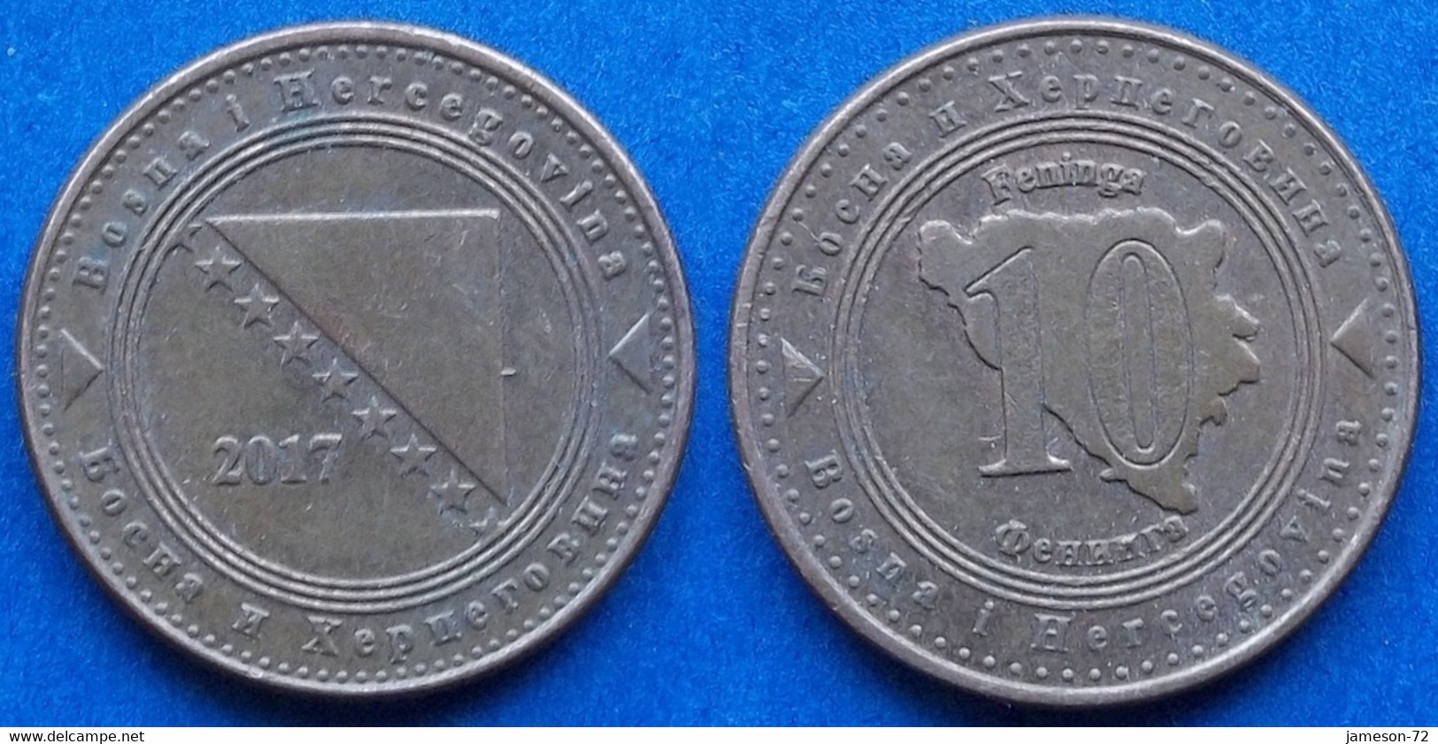 BOSNIA-HERZEGOVINA - 10 Feninga 2017 KM# 115 Federal Republic - Edelweiss Coins - Bosnien-Herzegowina