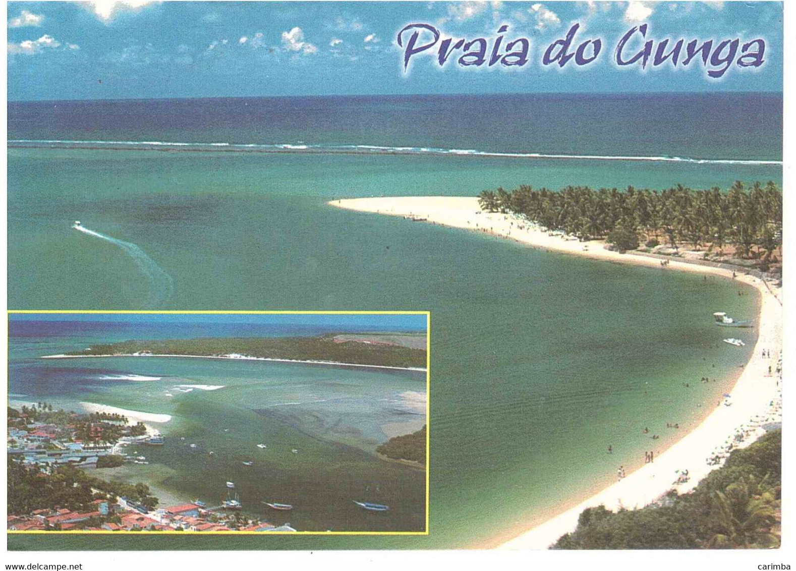 CARTOLINA PER ITALIA PRAIA DO GUNGA - Maceió